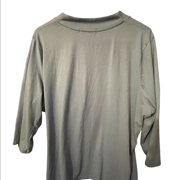 Addition Elle Plus Size 2X XL Blue 3/4 Length Sleeve Top - Picture 9 of 11